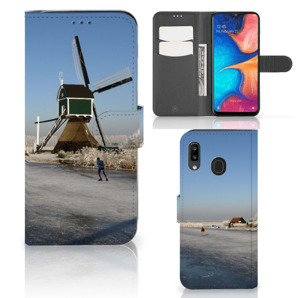 Samsung Galaxy A30 Flip Cover Schaatsers