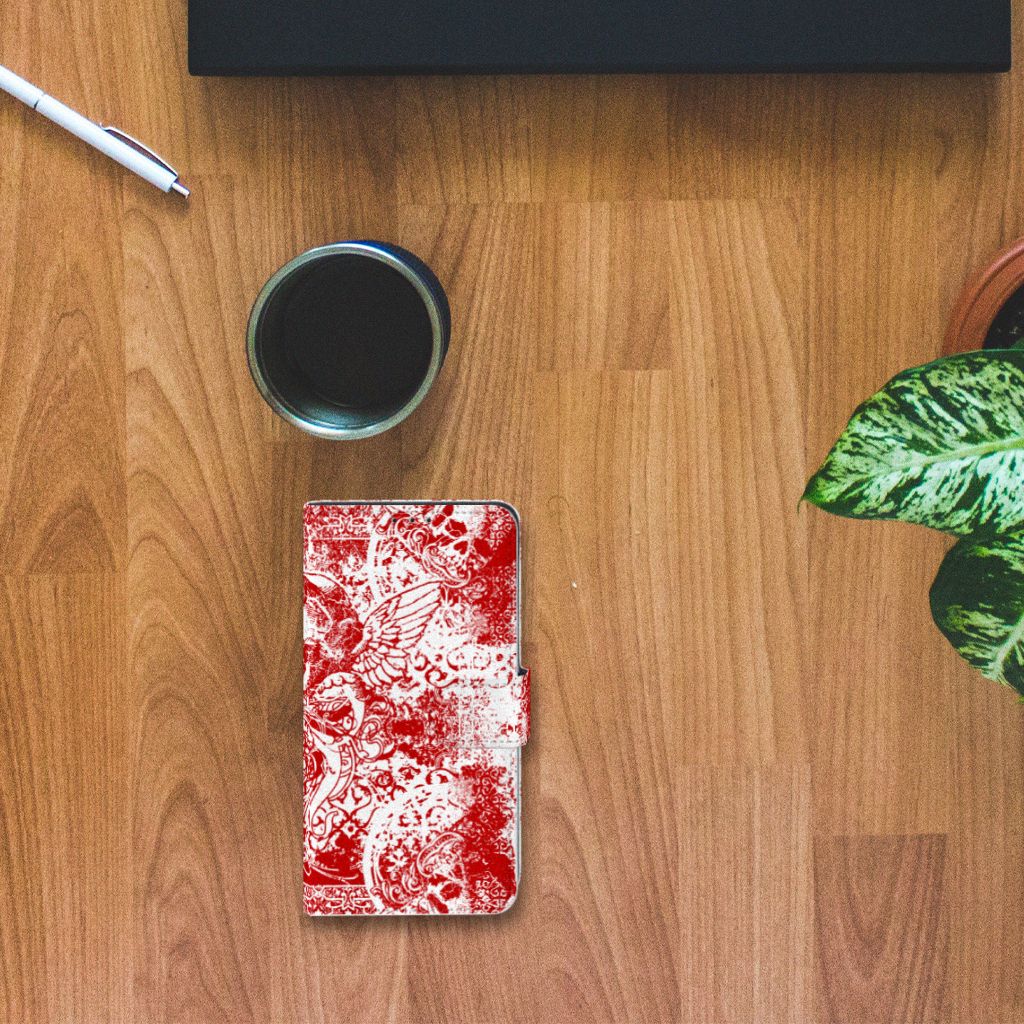 Telefoonhoesje met Naam Xiaomi Mi Mix 2s Angel Skull Rood