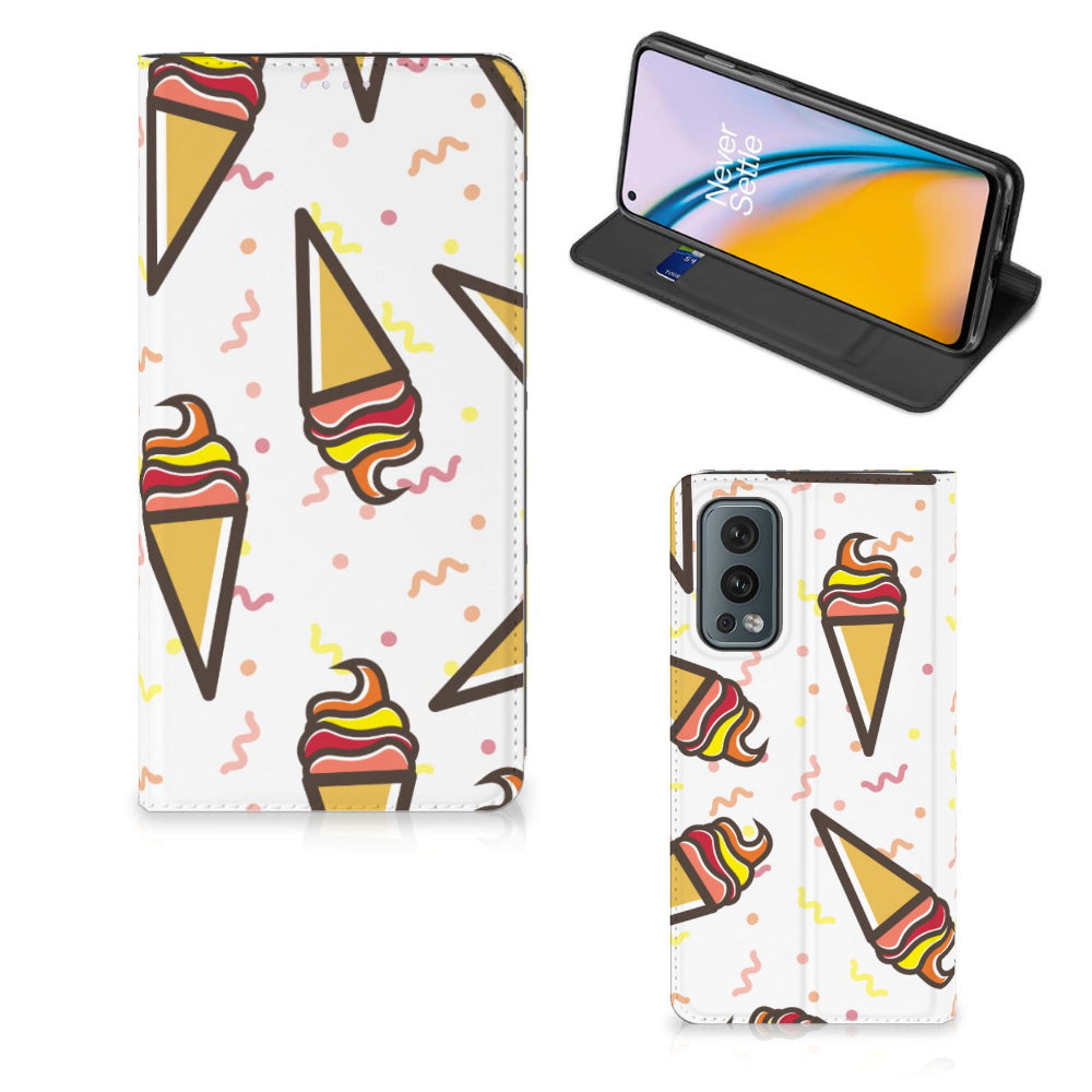 OnePlus Nord 2 5G Flip Style Cover Icecream