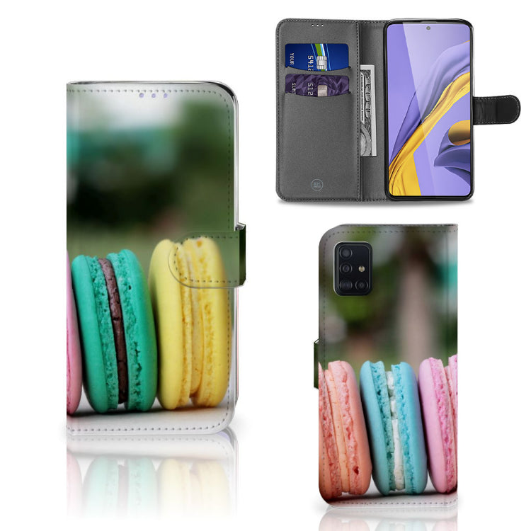 Samsung Galaxy A51 Book Cover Macarons