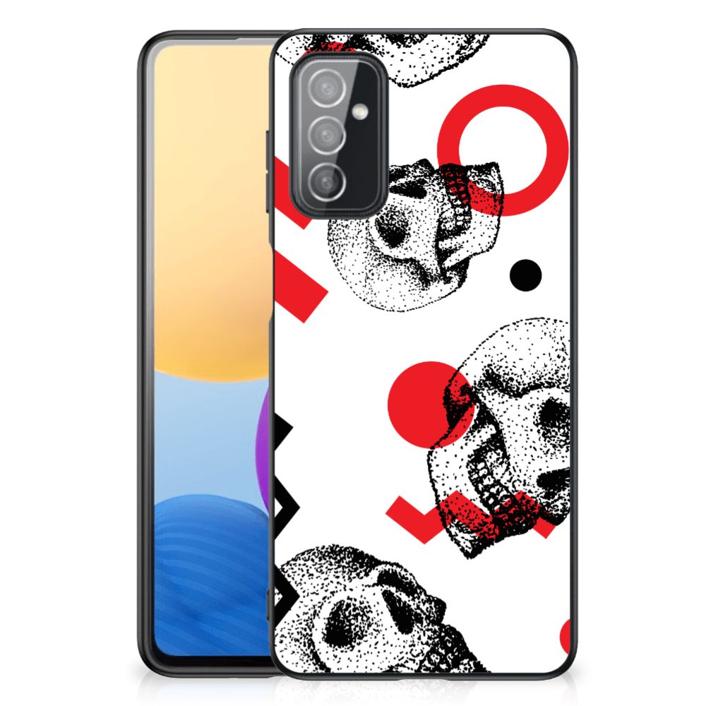 Telefoonhoesje Samsung Galaxy M52 Skull Red