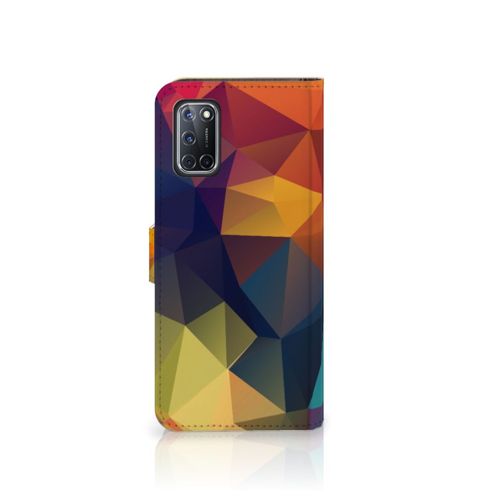 OPPO A72 | OPPO A52 Book Case Polygon Color