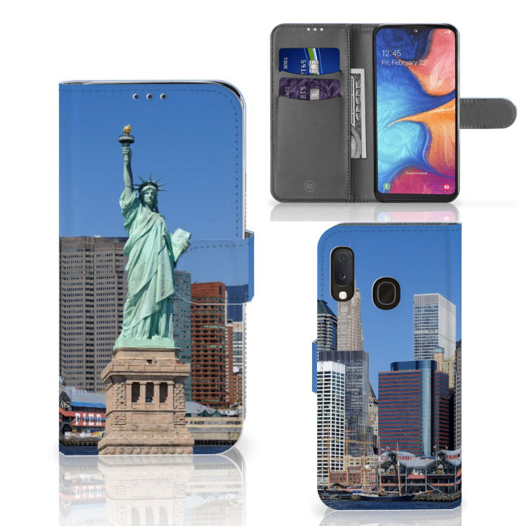 Samsung Galaxy A20e Flip Cover Vrijheidsbeeld