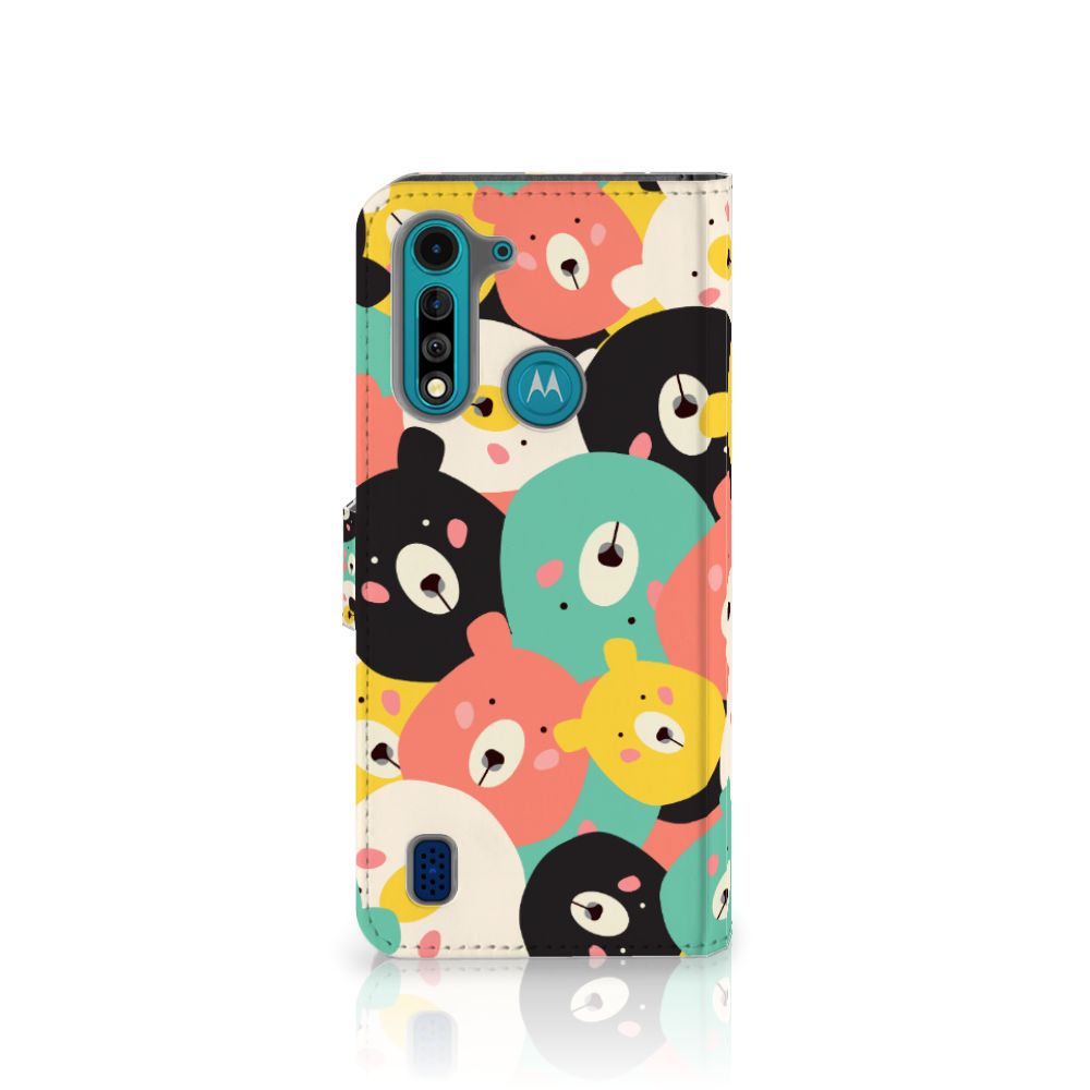 Motorola G8 Power Lite Leuk Hoesje Bears