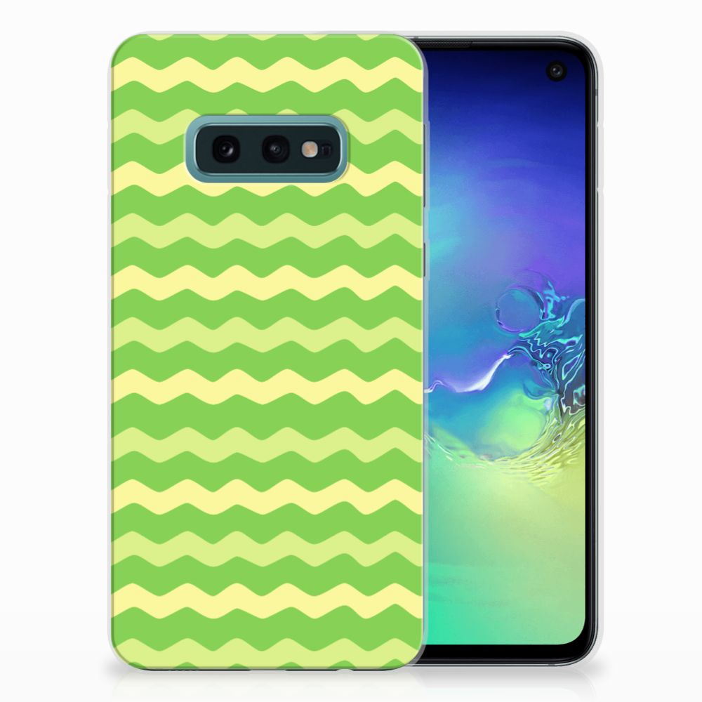 Samsung Galaxy S10e TPU bumper Waves Green