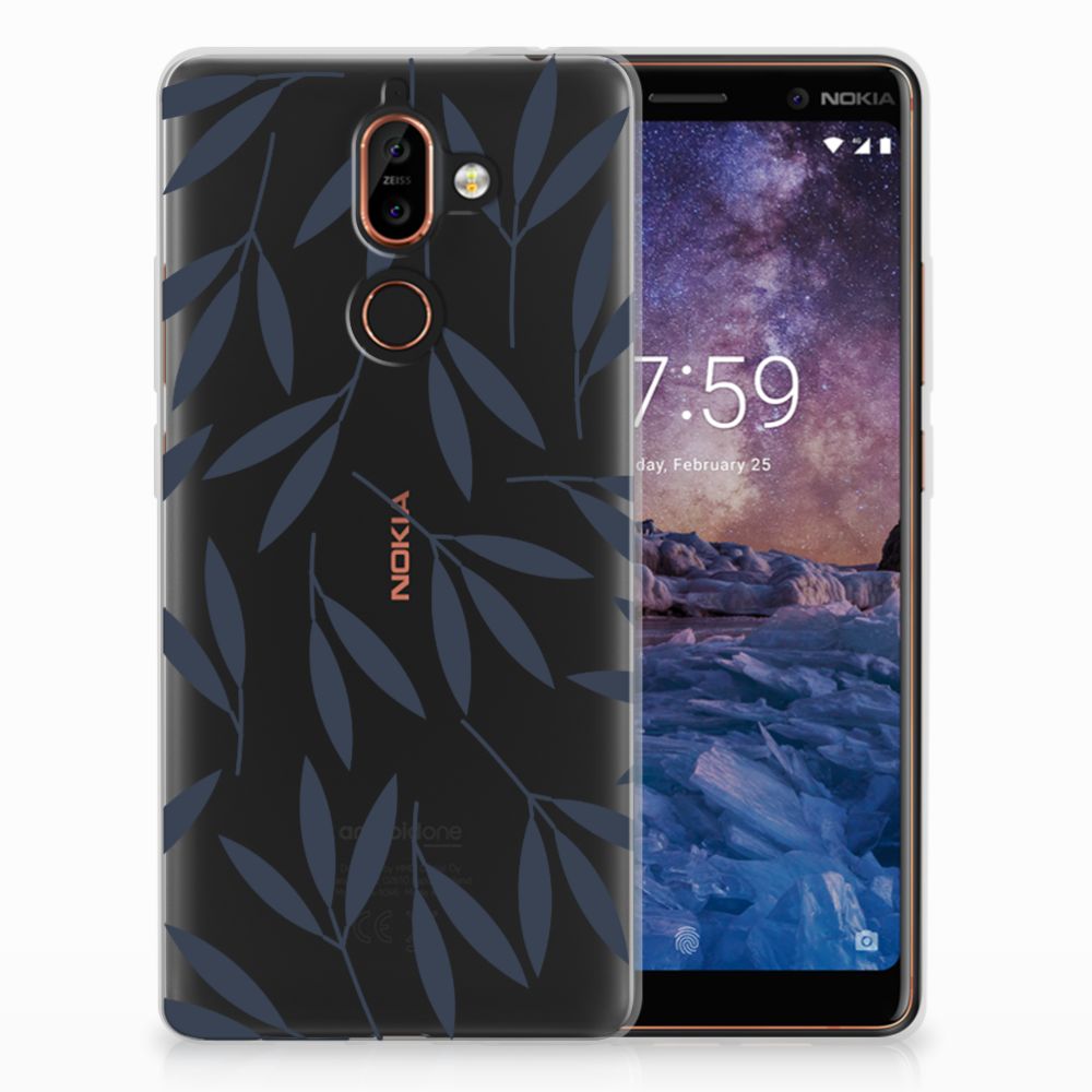 Nokia 7 Plus TPU Case Leaves Blue