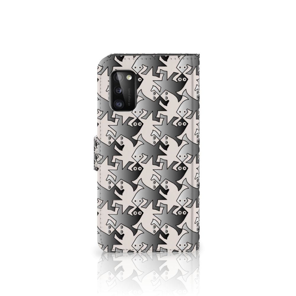 Samsung Galaxy A41 Telefoonhoesje met Pasjes Salamander Grey