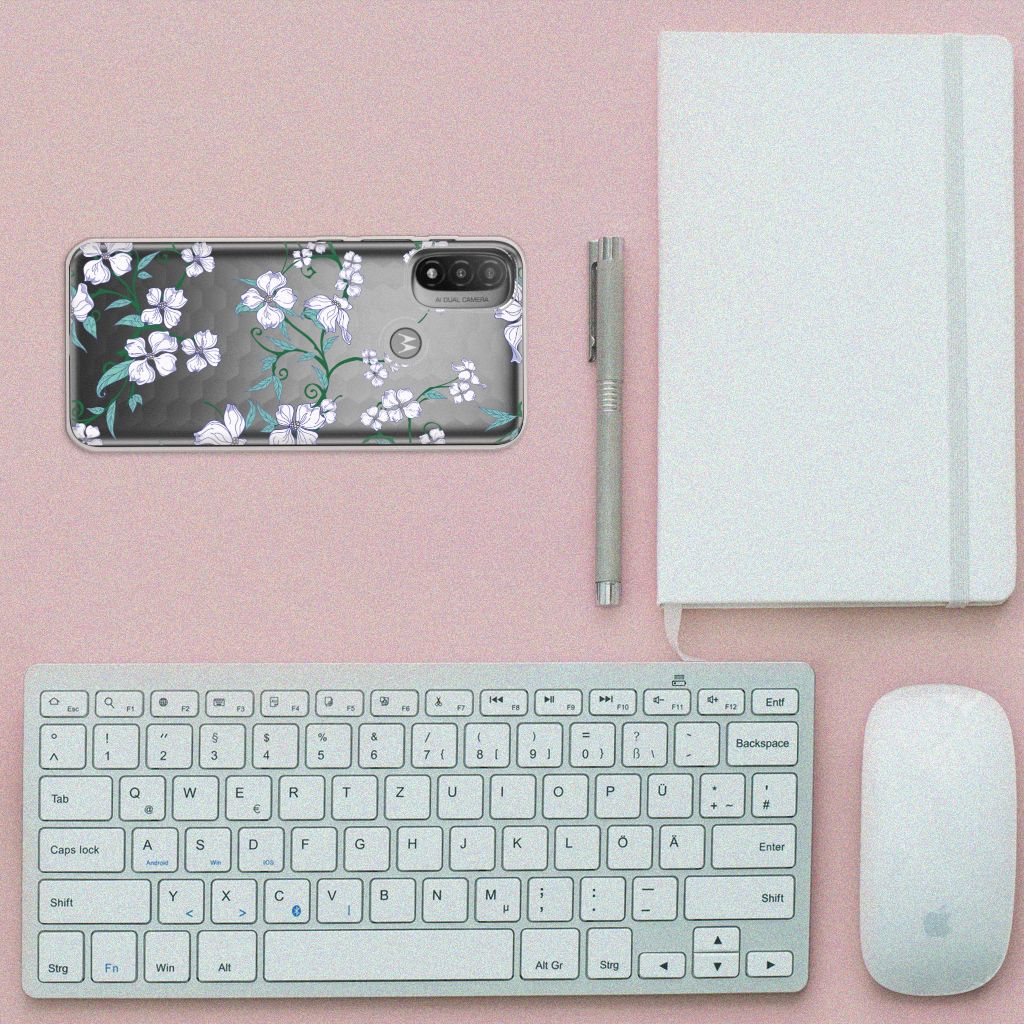 Motorola Moto E20 | E40 Uniek TPU Case Blossom White