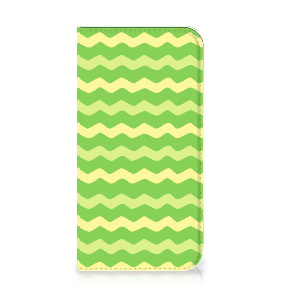 Apple iPhone 11 Pro Hoesje met Magneet Waves Green