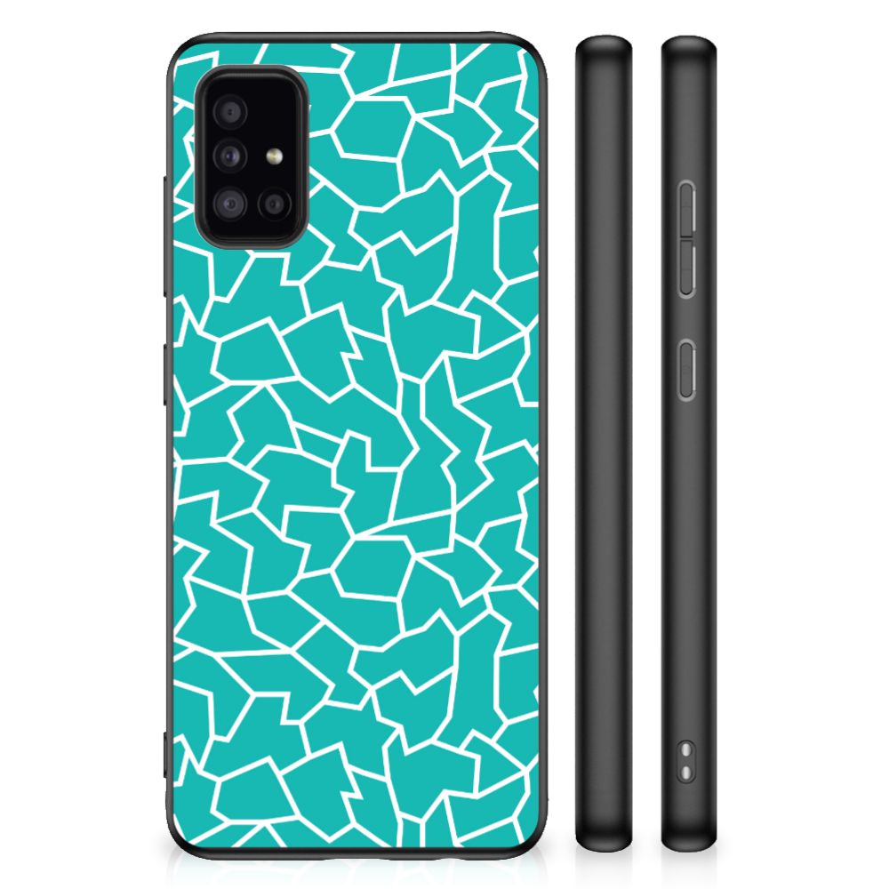 Samsung Galaxy A51 Case Cracks Blue