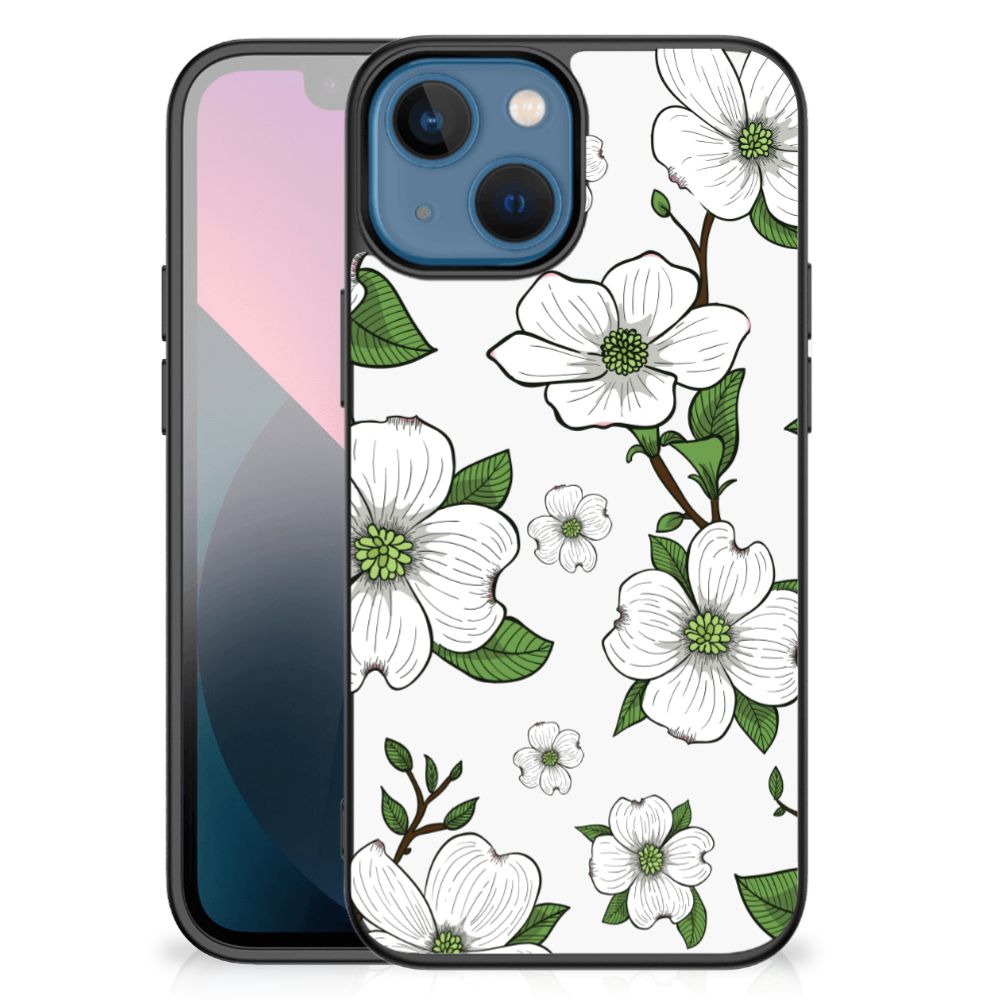 Apple iPhone 13 mini Bloemen Hoesje Dogwood Flowers