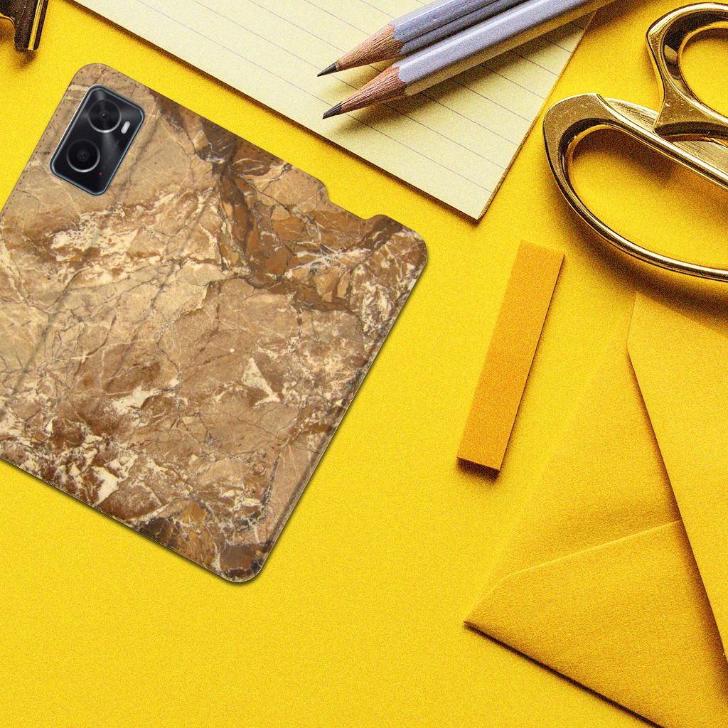 OPPO A96 | A76 Standcase Marmer Creme - B2C Telecom