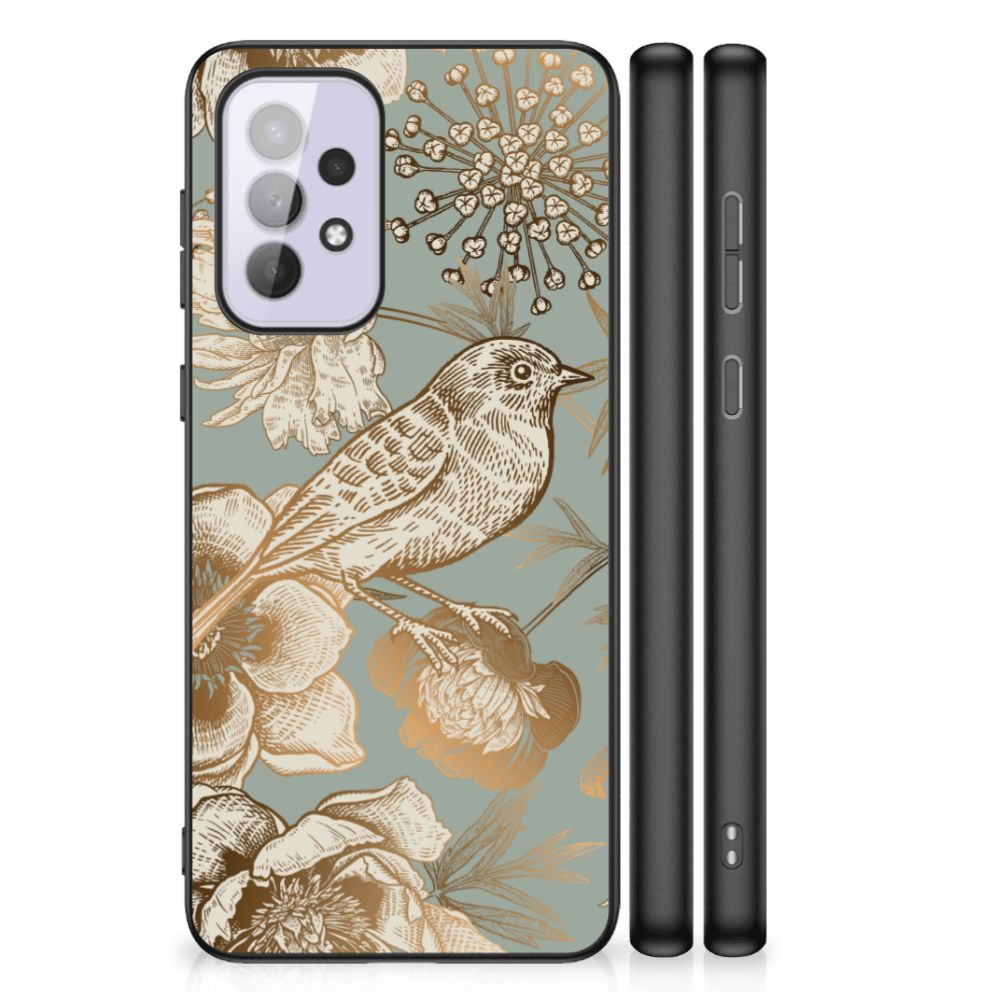 Bloemen Hoesje voor Samsung Galaxy A33 5G Vintage Bird Flowers