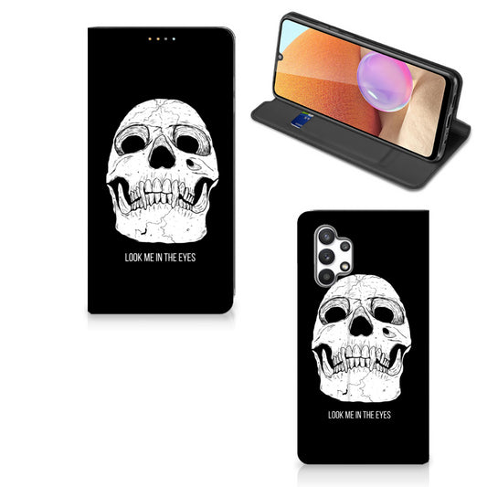 Mobiel BookCase Samsung Galaxy A32 4G | A32 5G Enterprise Editie Skull Eyes