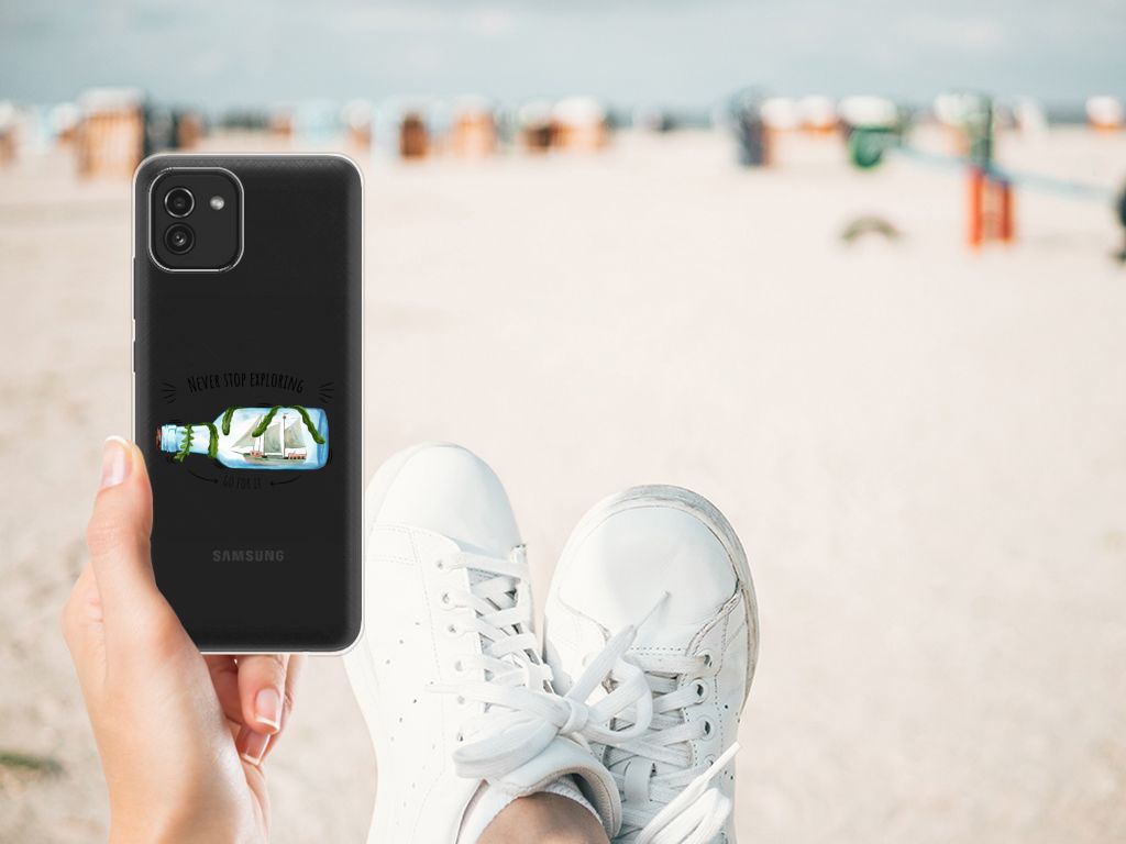 Samsung Galaxy A03 Telefoonhoesje met Naam Boho Bottle B2C Telecom