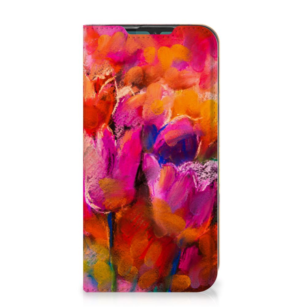 Bookcase Motorola G8 Plus Tulips - B2C Telecom
