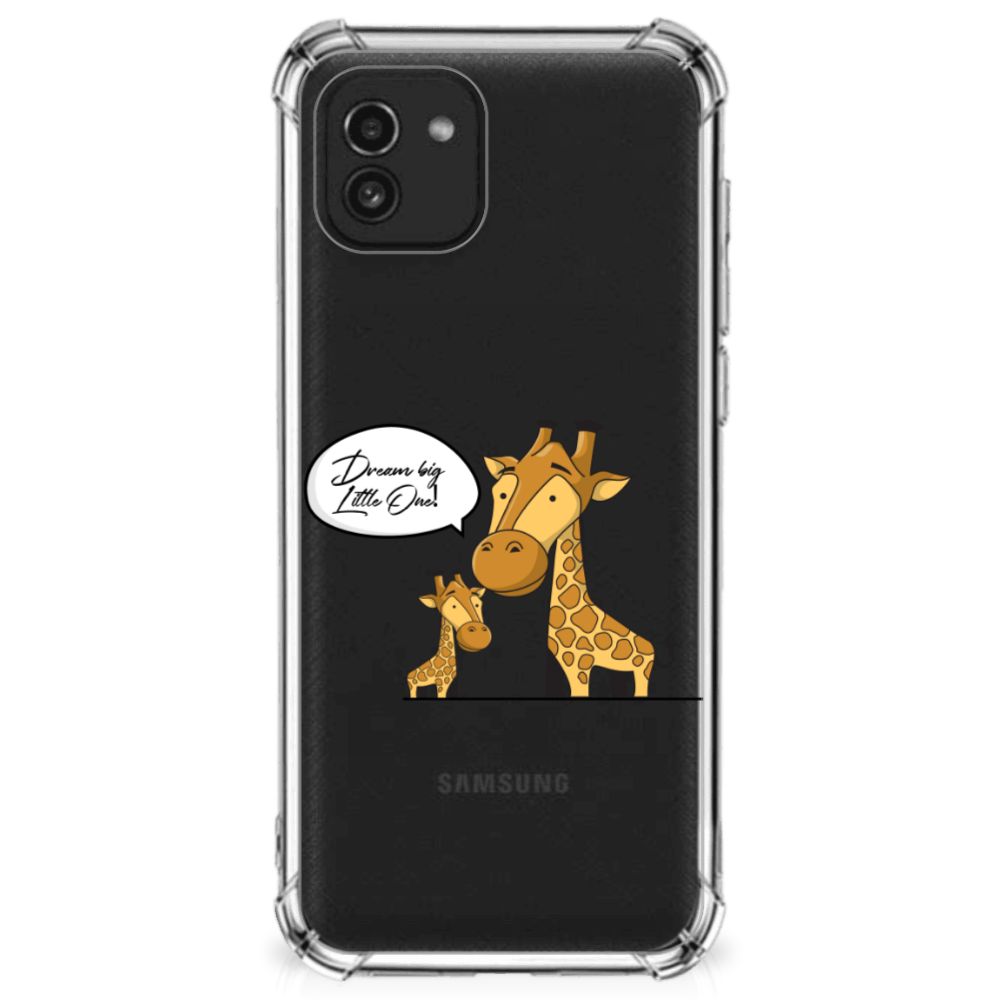 Samsung Galaxy A03 Stevig Bumper Hoesje Giraffe B2C Telecom