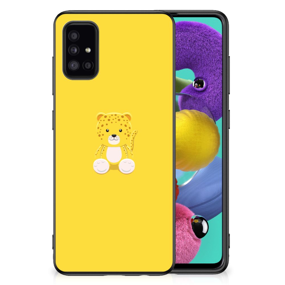 Samsung Galaxy A51 Bumper Hoesje Baby Leopard