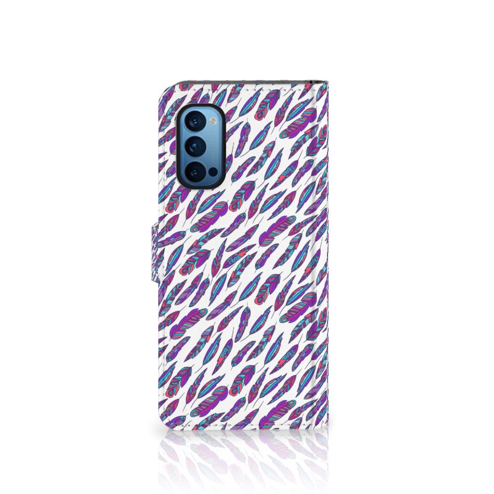 OPPO Reno 4 Pro 5G Telefoon Hoesje Feathers Color