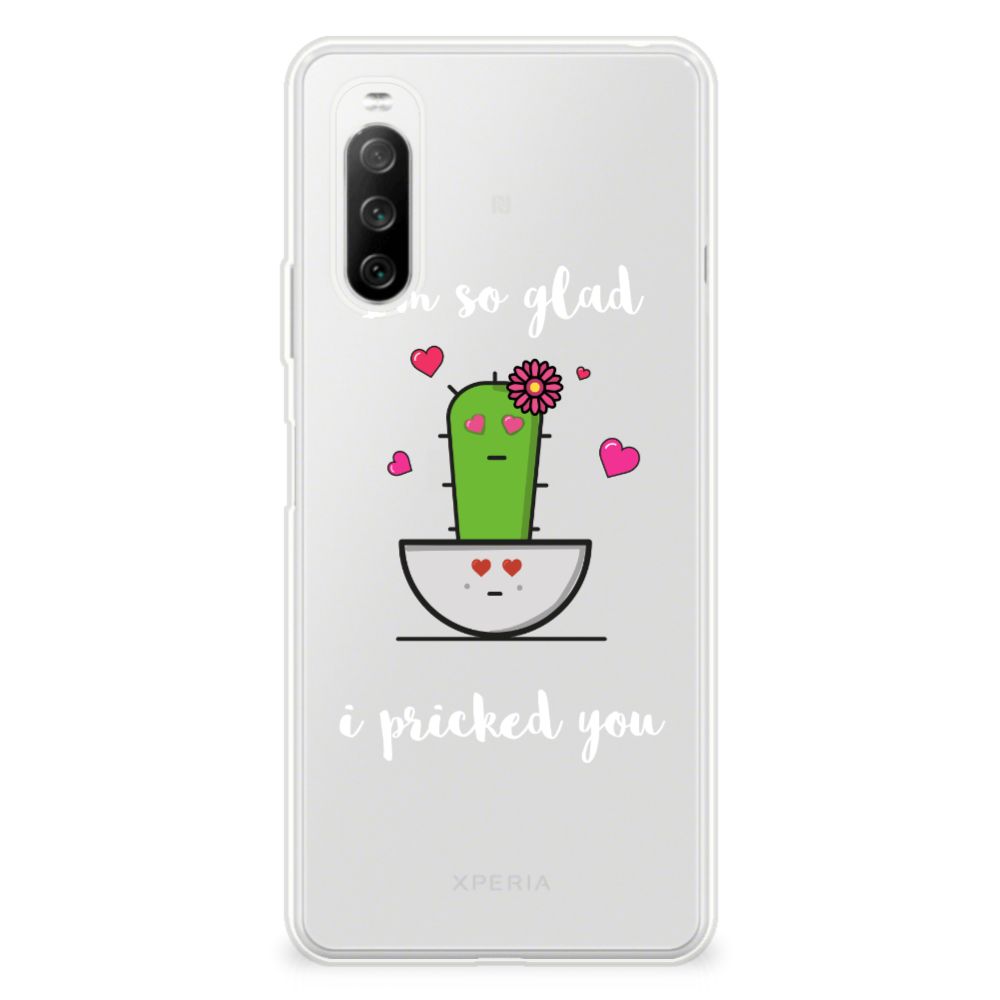 Sony Xperia 10 III Telefoonhoesje met Naam Cactus Glad