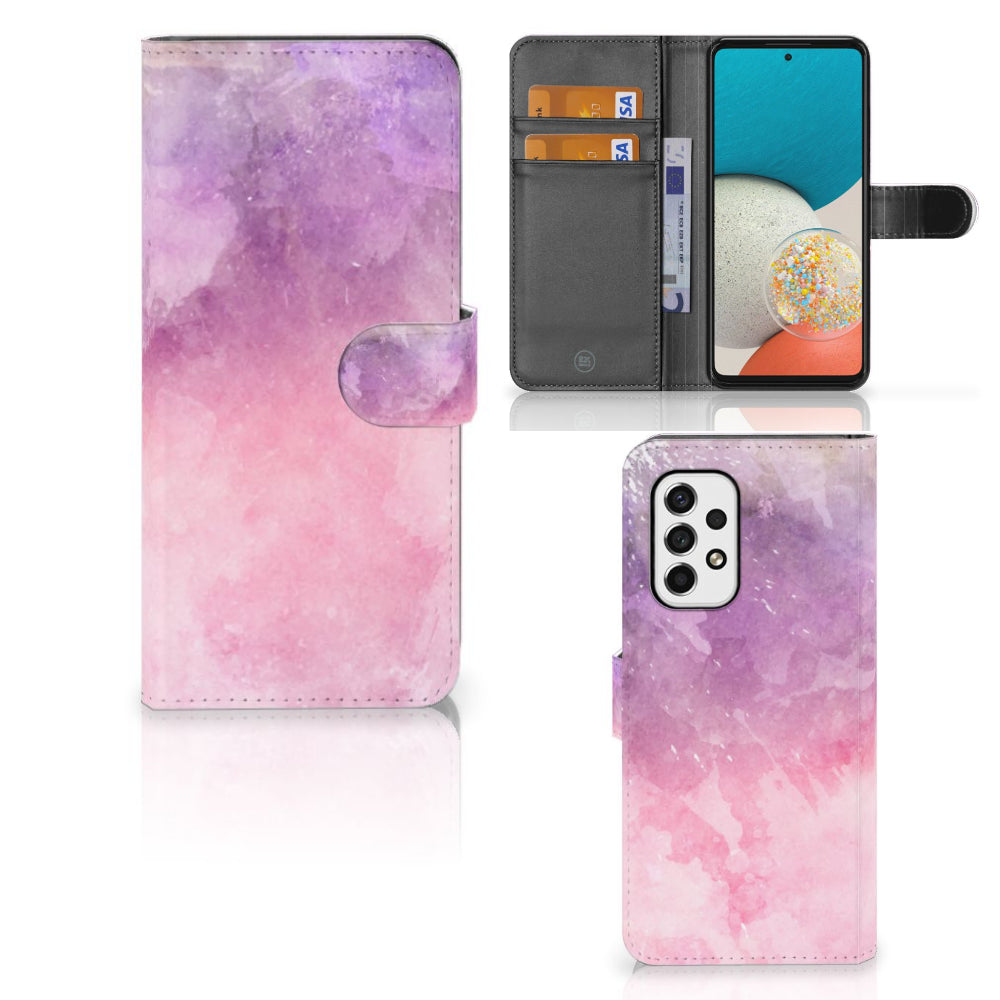 Hoesje Samsung Galaxy A53 Pink Purple Paint
