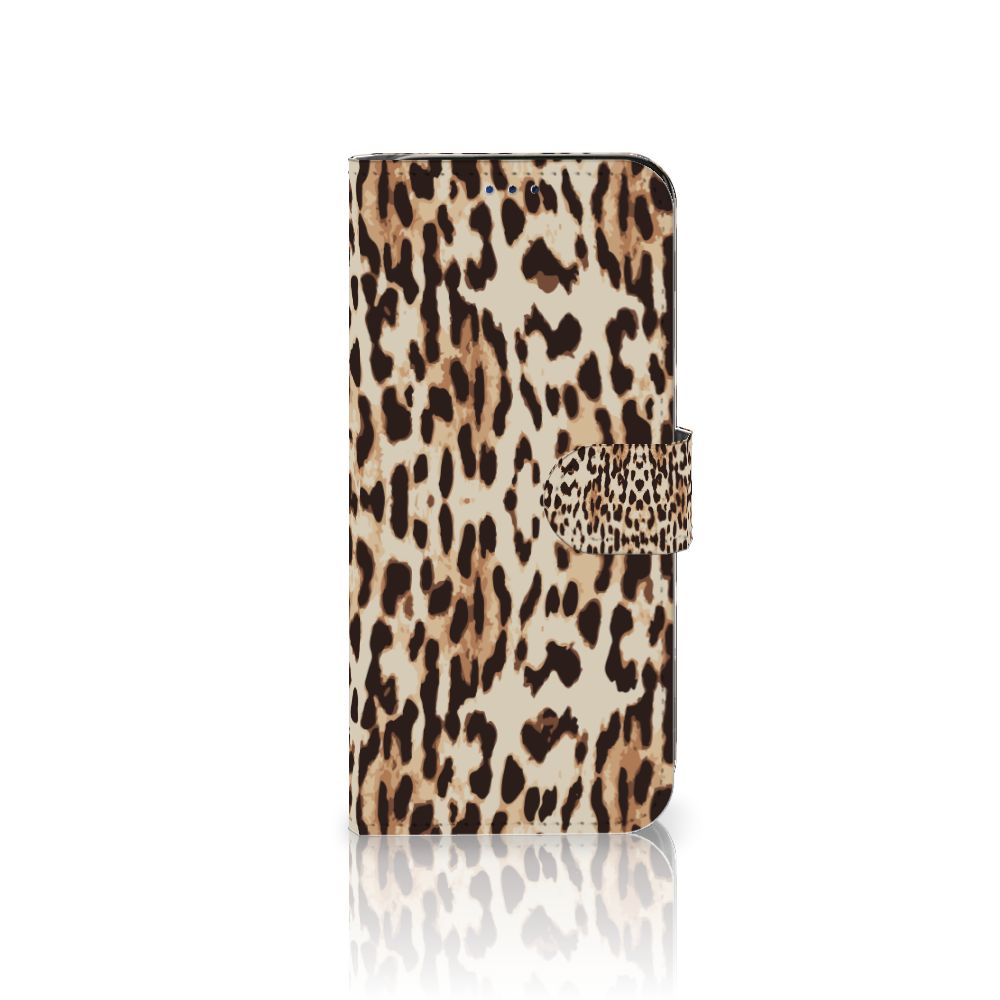 Samsung Galaxy A30 Telefoonhoesje met Pasjes Leopard
