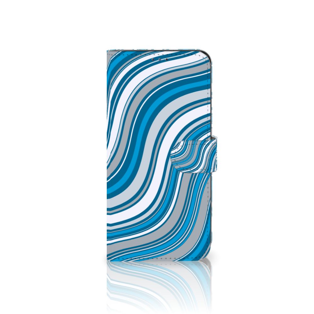Motorola Moto G22 Telefoon Hoesje Waves Blue
