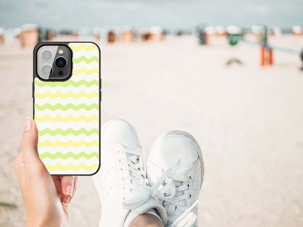 iPhone 13 Pro Max Back Case Waves Yellow B2C Telecom