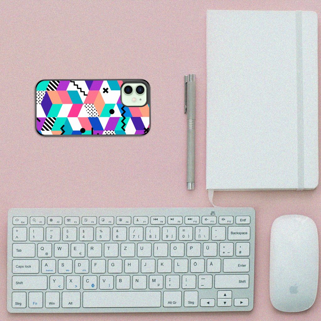 iPhone 12 Mini Grip Case Blokken Kleurrijk B2C Telecom