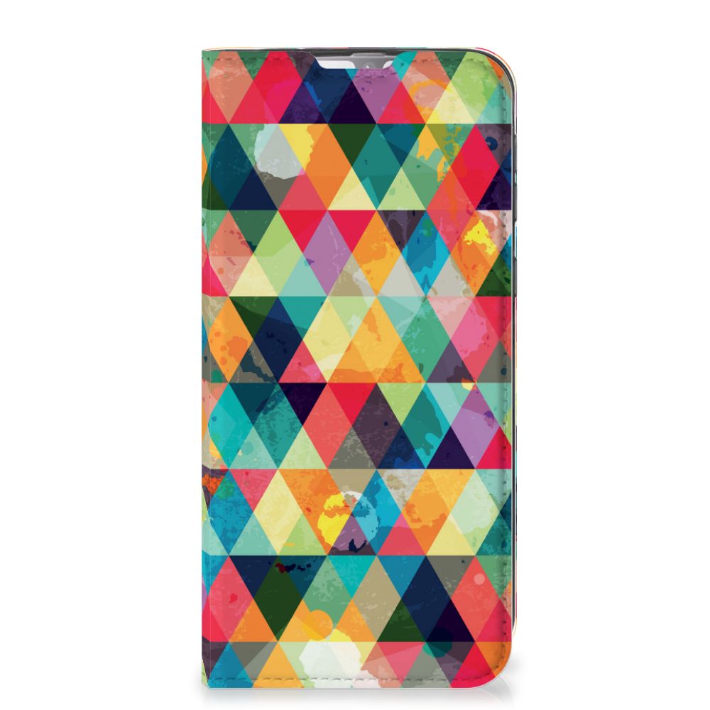 Samsung Galaxy M31 Hoesje met Magneet Geruit - B2C Telecom