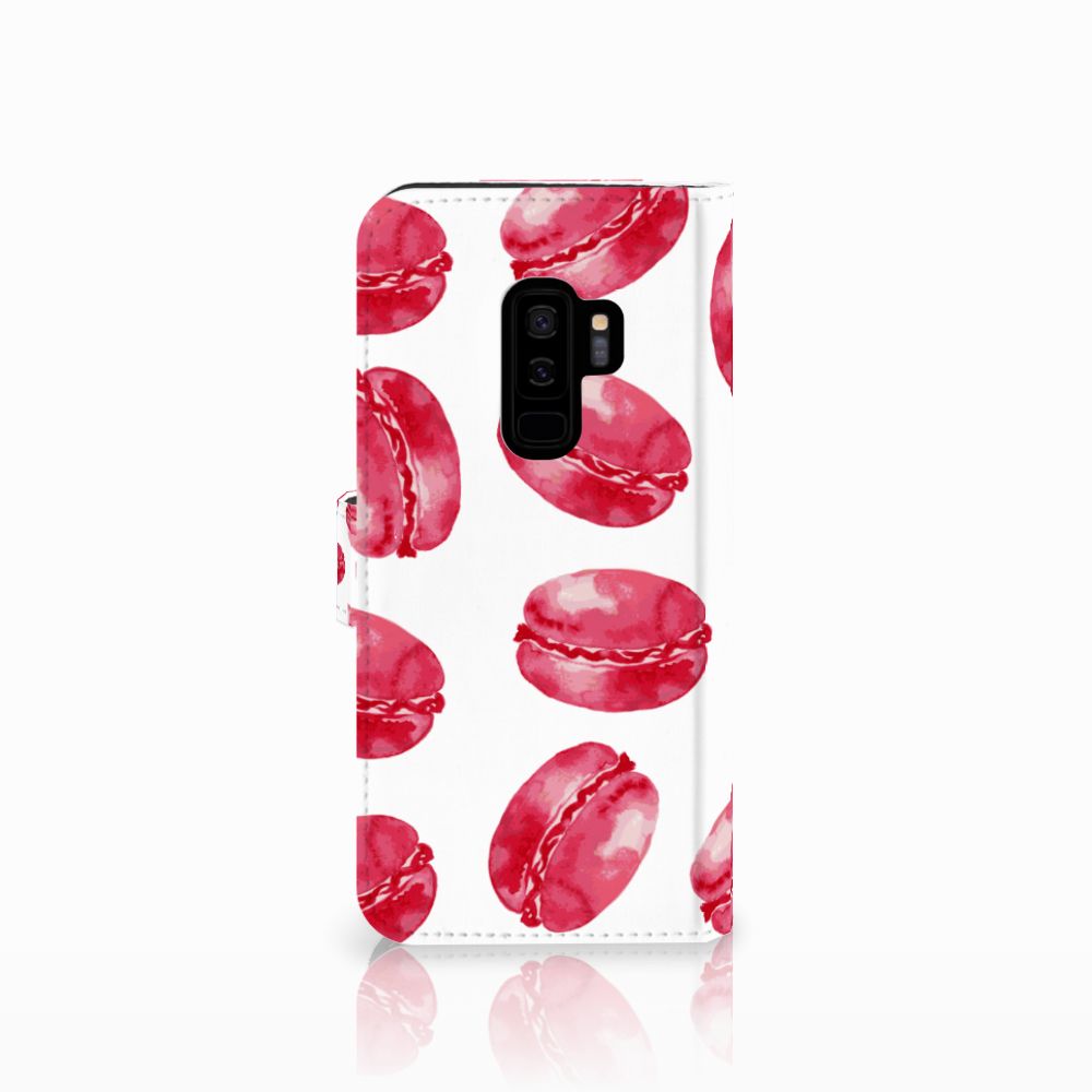 Samsung Galaxy S9 Plus Book Cover Pink Macarons