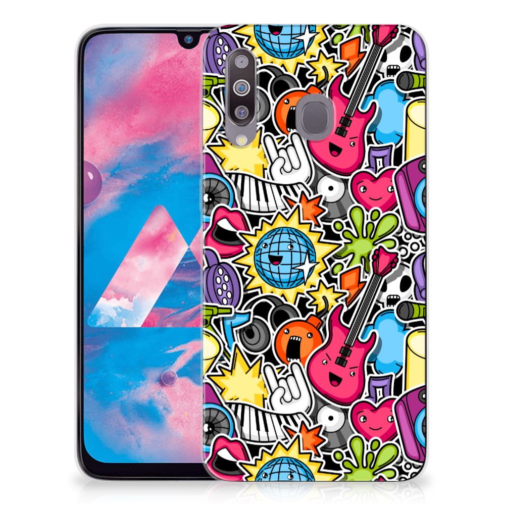 Samsung Galaxy M30 Silicone Back Cover Punk Rock