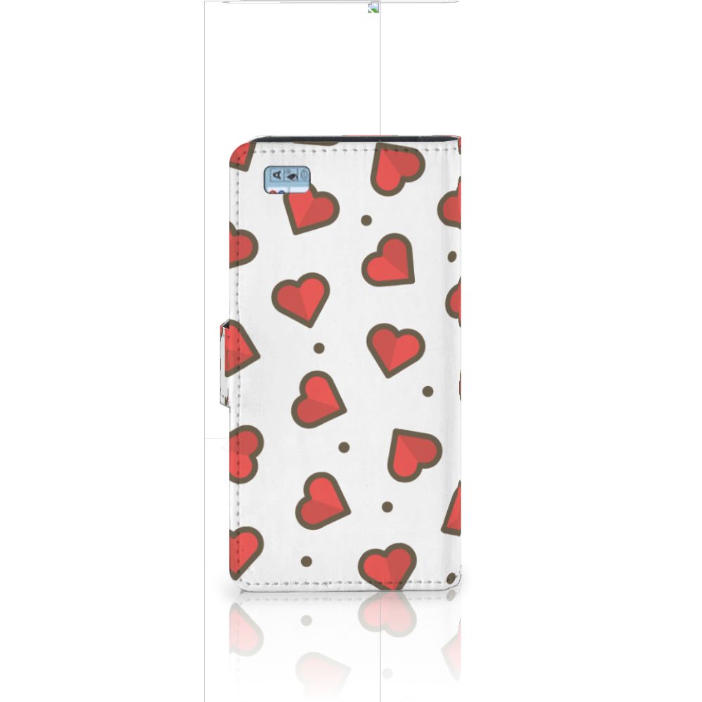 Huawei Ascend P8 Lite Telefoon Hoesje Hearts