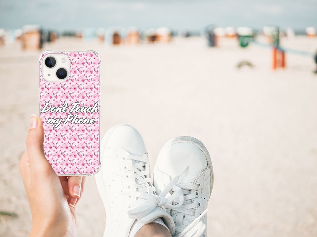 iPhone 13 Anti Shock Case Flowers Pink DTMP B2C Telecom