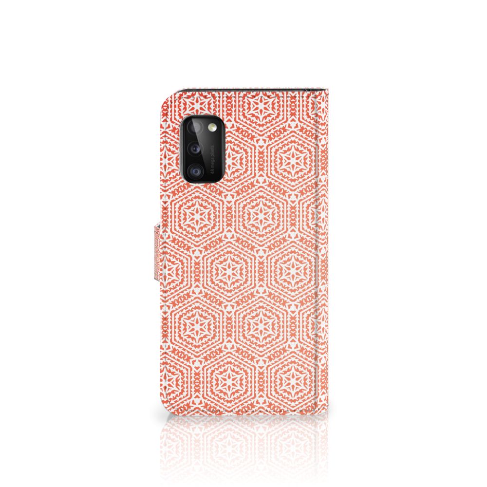 Samsung Galaxy A41 Telefoon Hoesje Pattern Orange