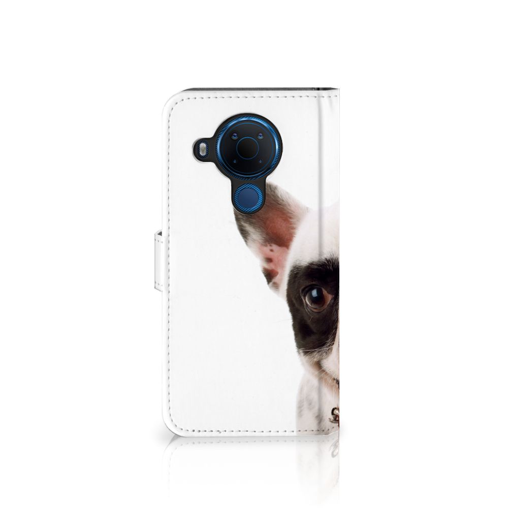 Nokia 5.4 Telefoonhoesje met Pasjes Franse Bulldog