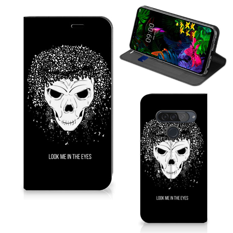 Mobiel BookCase LG G8s Thinq Skull Hair