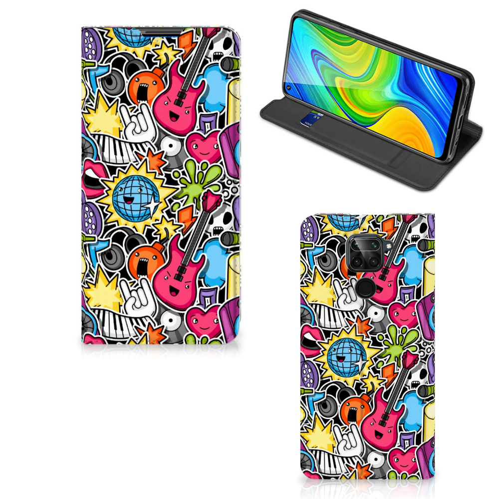 Xiaomi Redmi Note 9 Hippe Standcase Punk Rock - B2C Telecom