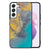 Samsung Galaxy S22 Marmeren Print Telefoonhoesje Marble Blue Gold