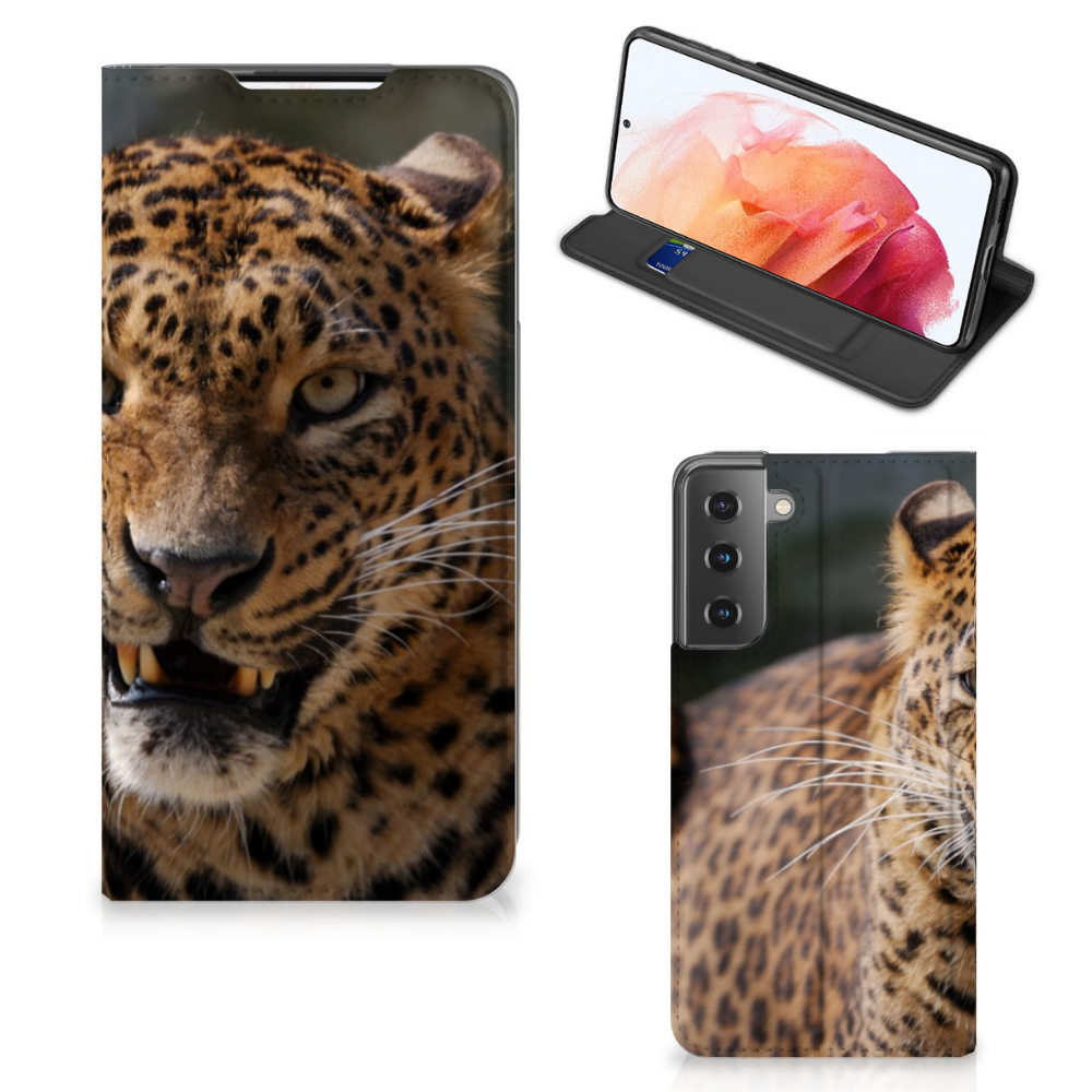 Samsung Galaxy S21 Hoesje maken Luipaard - B2C Telecom