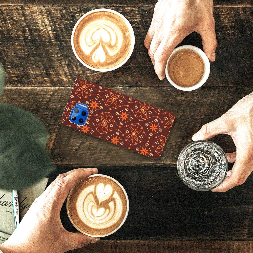 Motorola Moto G 5G Plus Hoesje met Magneet Batik Brown - B2C Telecom