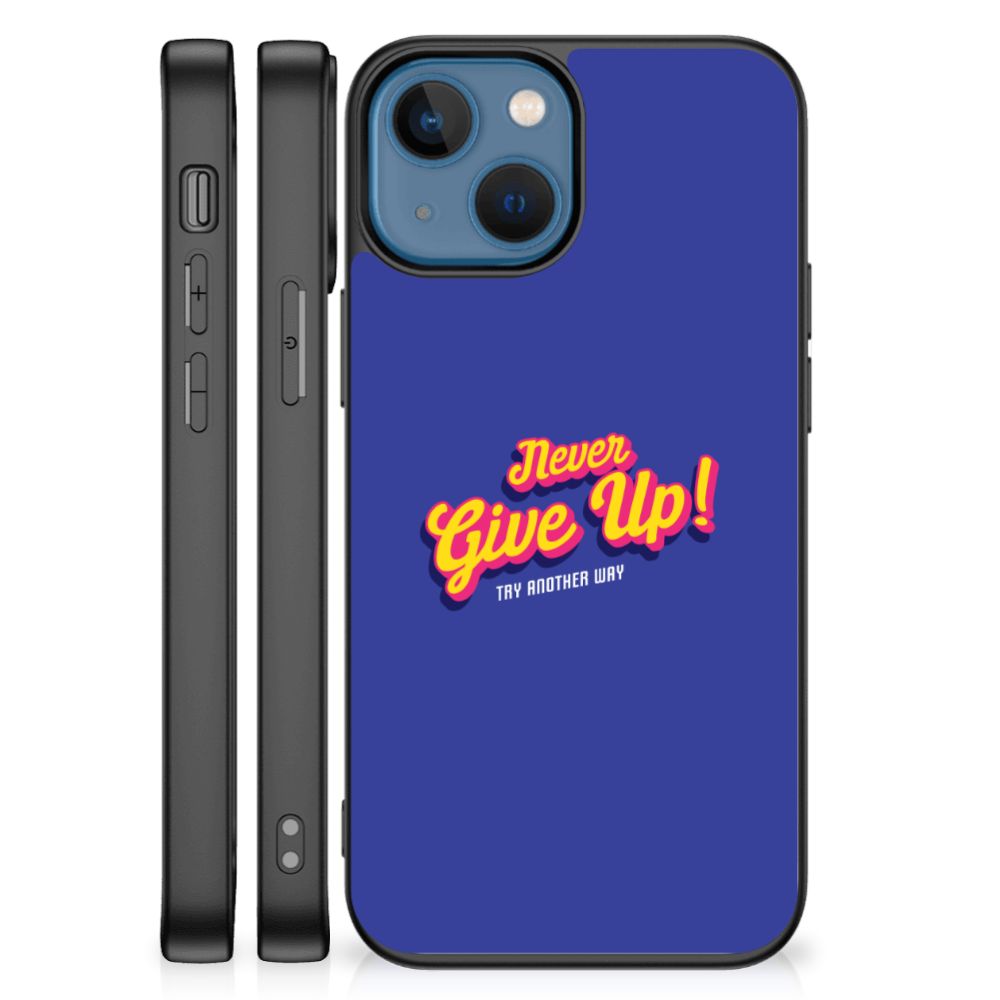 Apple iPhone 13 mini Telefoon Hoesje met tekst Never Give Up