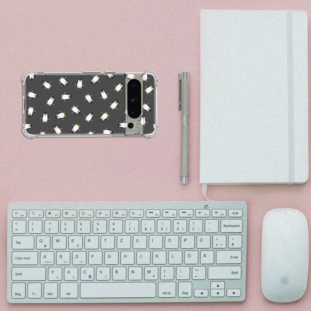 Doorzichtige Silicone Hoesje voor Google Pixel 8 Pro Pinguïn B2C Telecom