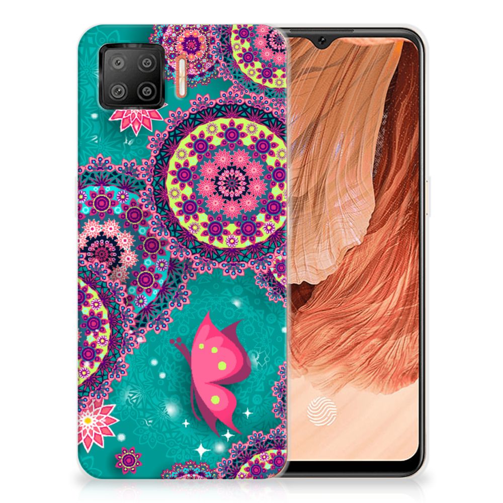 OPPO A73 4G Hoesje maken Cirkels en Vlinders B2C Telecom