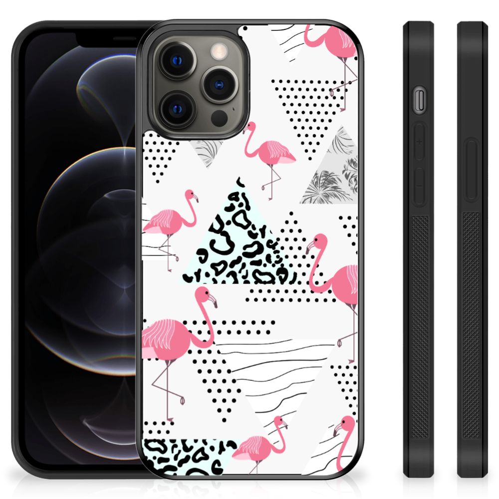 iPhone 12 Pro Max Back Cover Flamingo Triangle