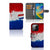 iPhone 14 Pro Bookstyle Case Nederland met artistiek design van de Nederlandse vlag.