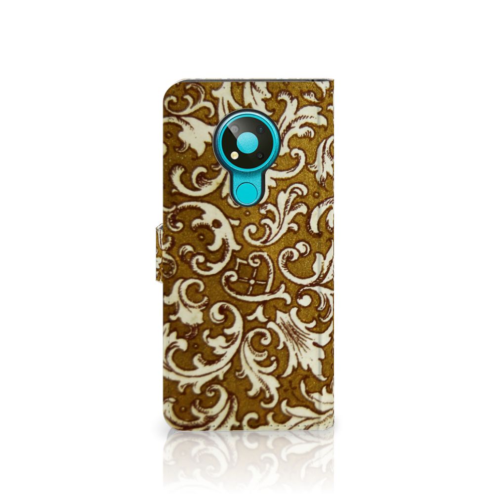 Wallet Case Nokia 3.4 Barok Goud