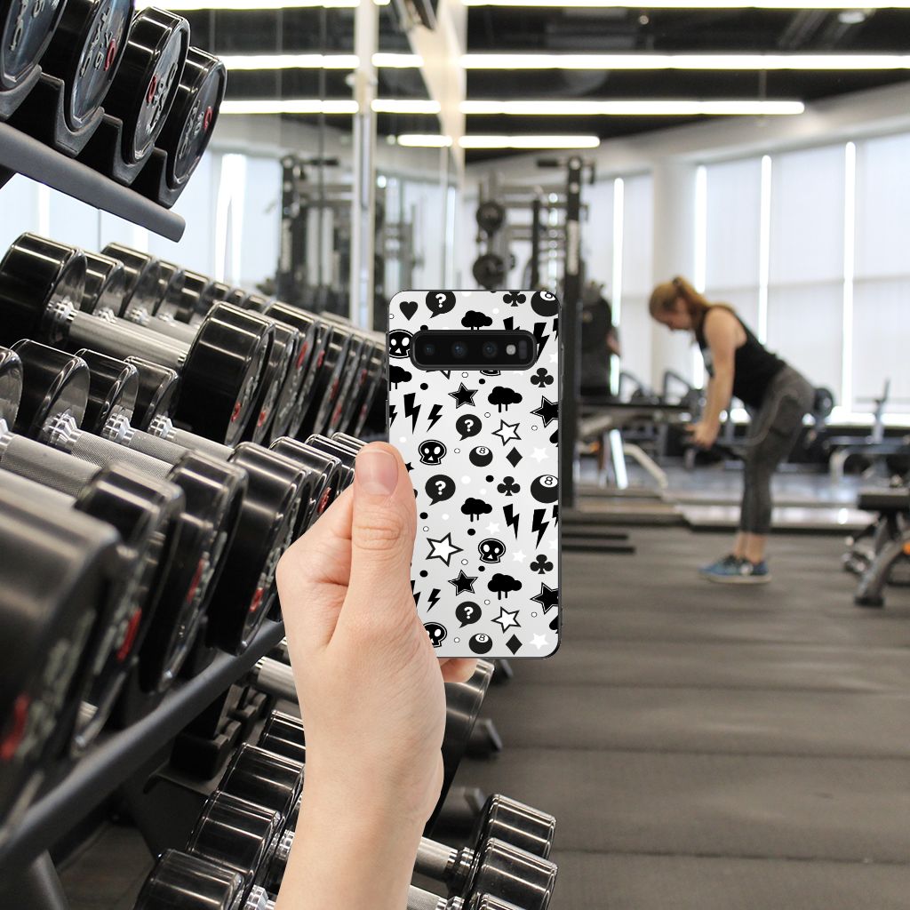 Mobiel Case Samsung Galaxy S10 Silver Punk B2C Telecom