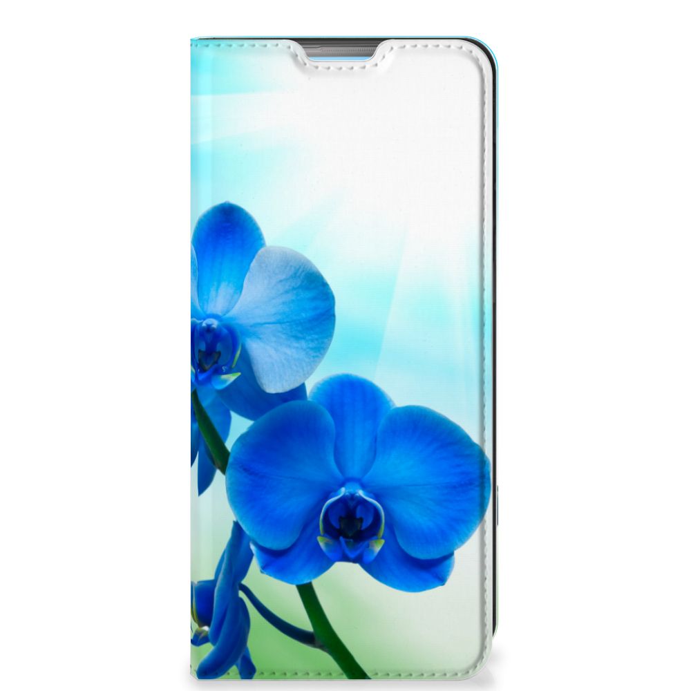 OPPO A74 4G Smart Cover Orchidee Blauw - Cadeau voor je Moeder