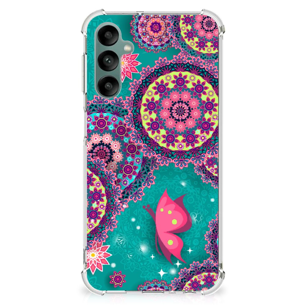 Samsung Galaxy A24 Back Cover Cirkels en Vlinders